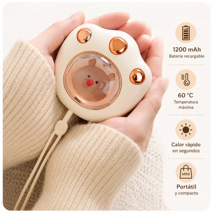Pawzy™ Pack x2 — Calentadores de Manos USB con Diseño de Patita