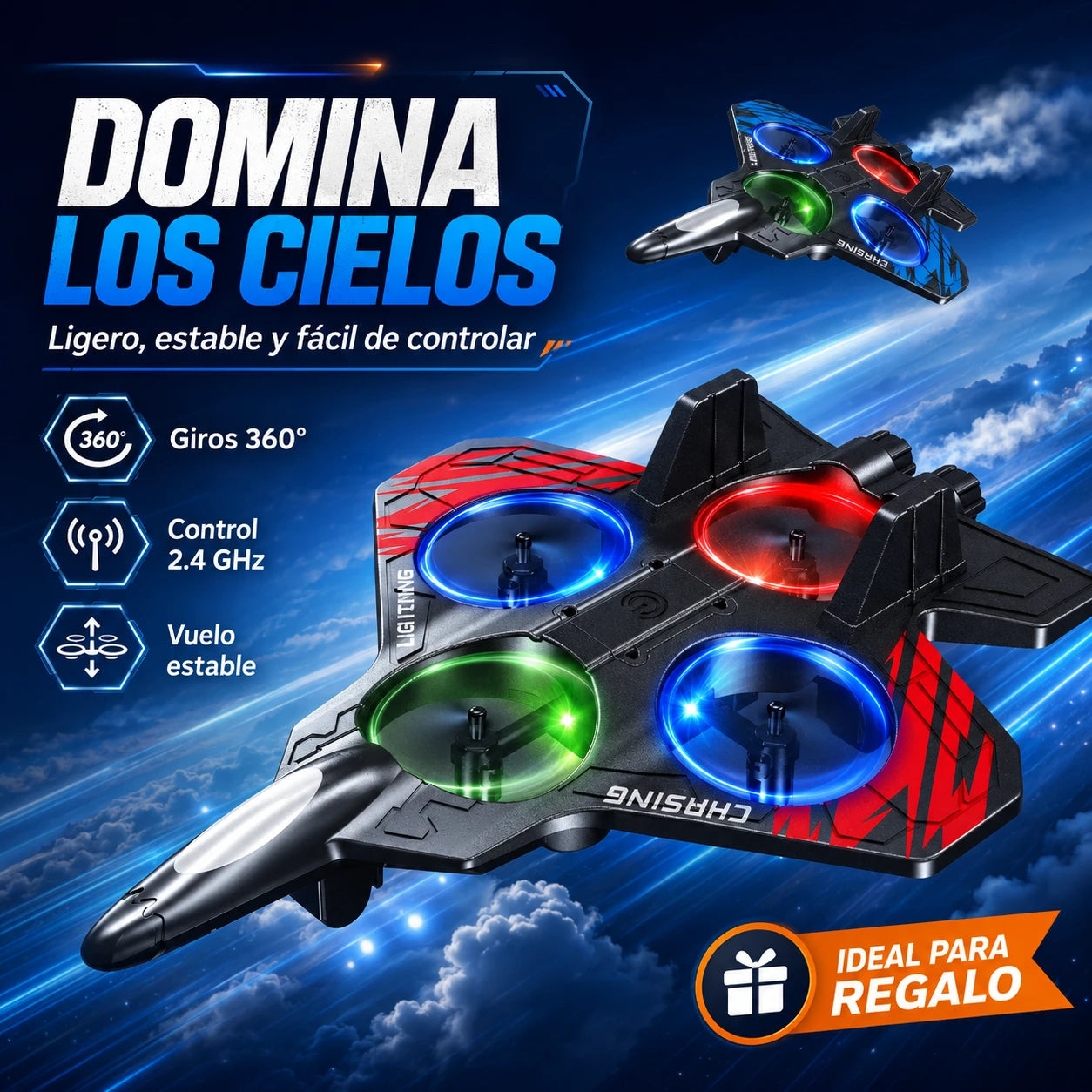 Dron Avion De Combate Con Control Remoto