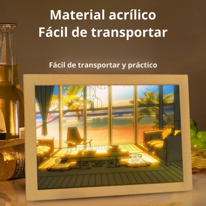 Cuadro de Luz Ambiente - Decorativo y limunioso para tu espacio.