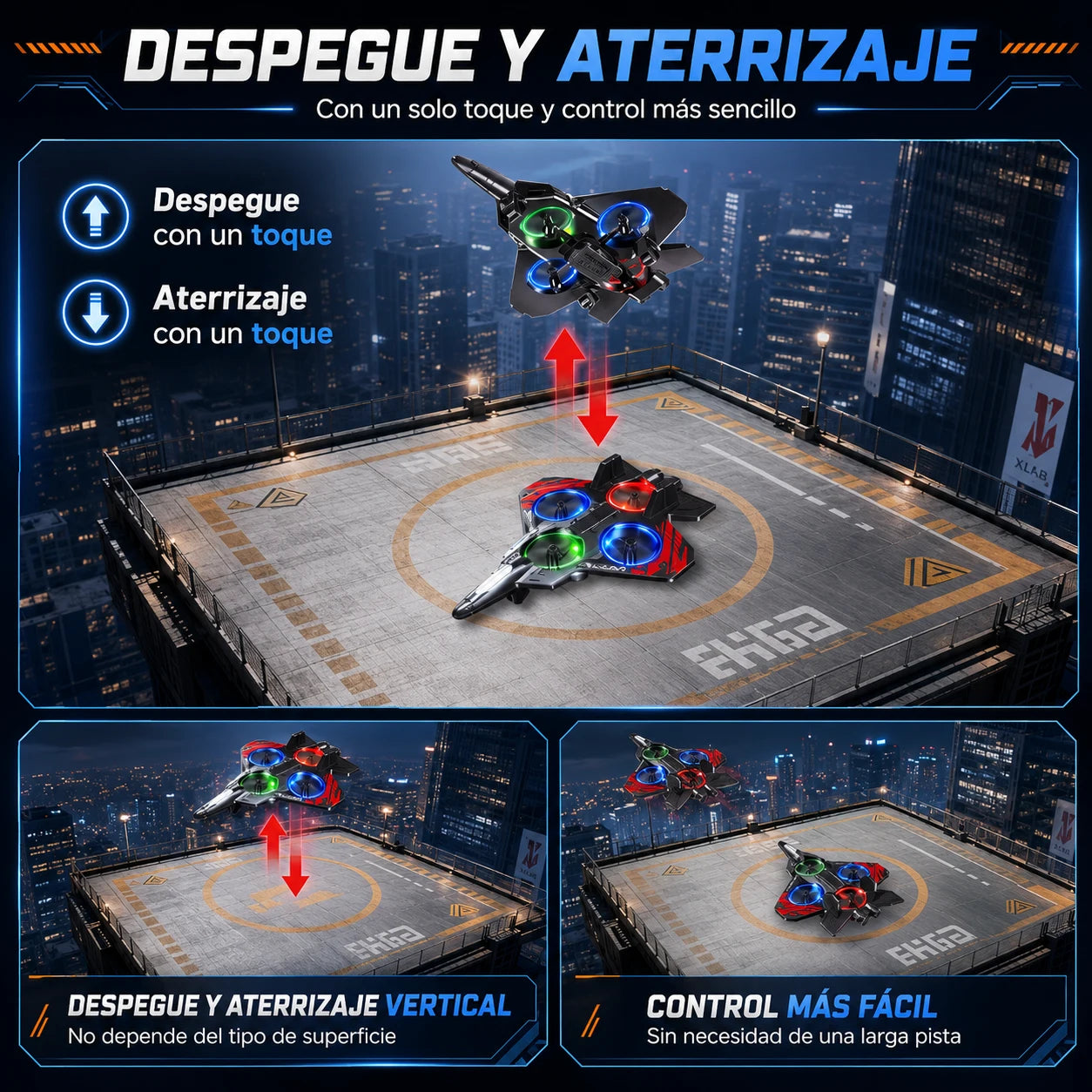 Dron Avion De Combate Con Control Remoto