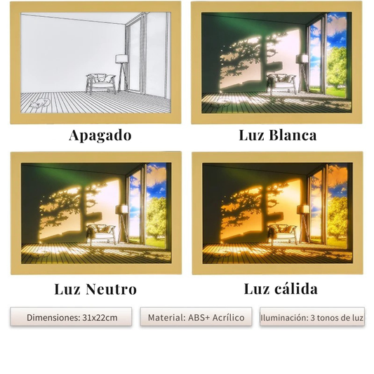 Cuadro de Luz Ambiente - Decorativo y limunioso para tu espacio.