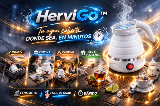 HerviGo™ Hervidor Eléctrico Plegable Mini 600cc