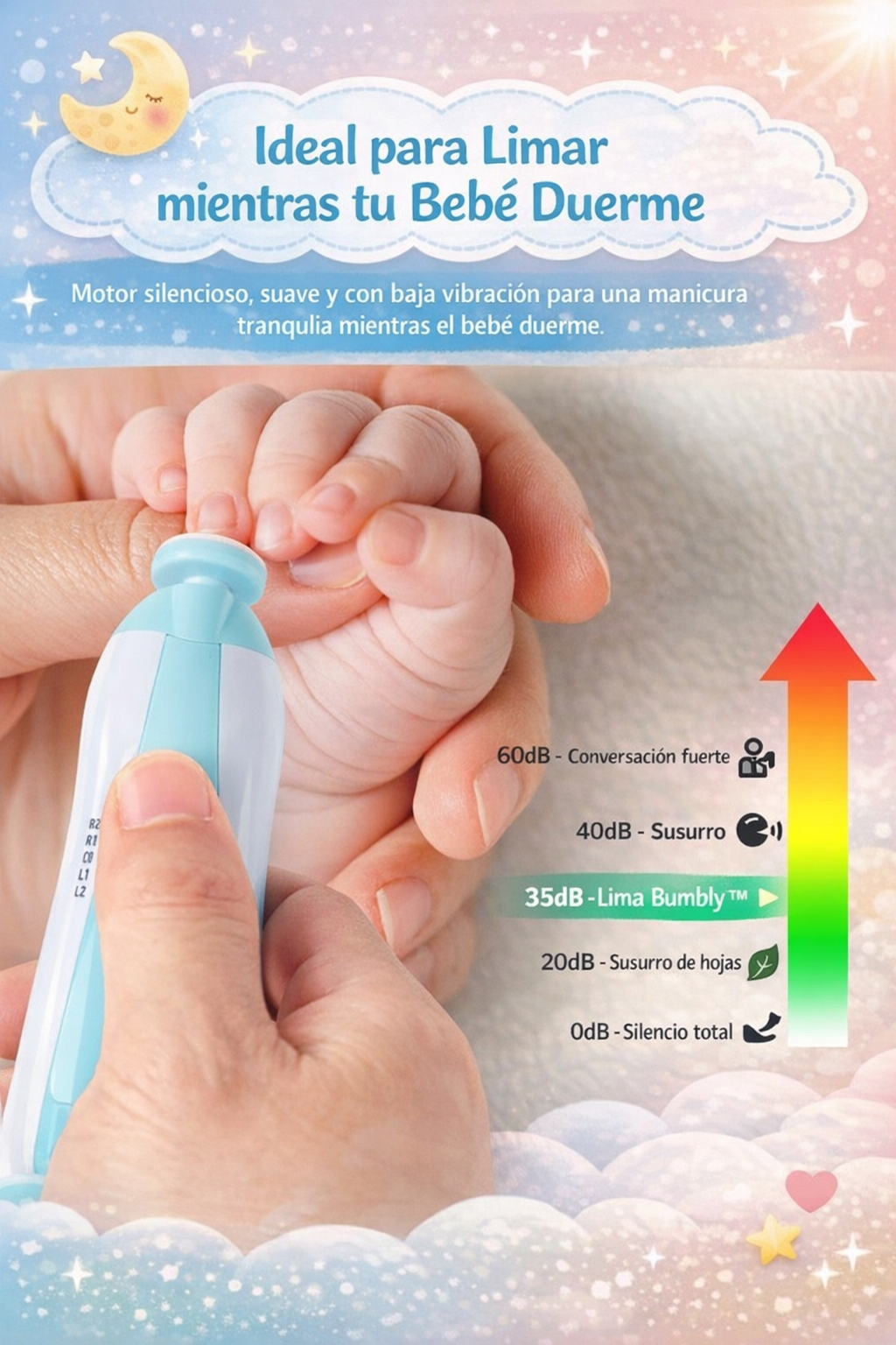 Bumbly™ - Lima De Uñas Para Bebe 6 en 1