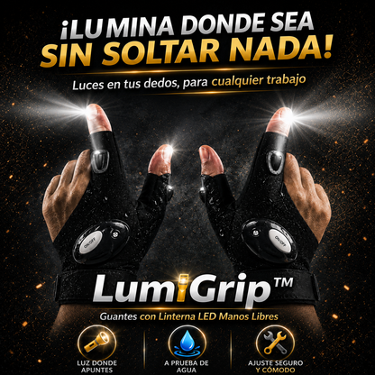 LumiGrip - Pares de Guantes Puntero LED