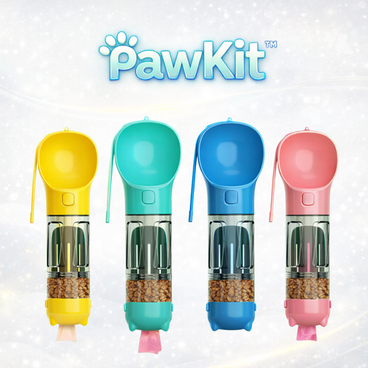 PawKit™ - Botella Dispensador Para Mascota 4 en1