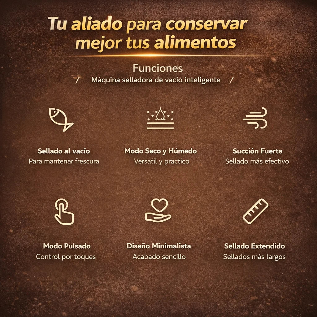 Vakoo™ - Sellador al Vacío Fácil y Rápido + Rollo Bolsa 5 Metros