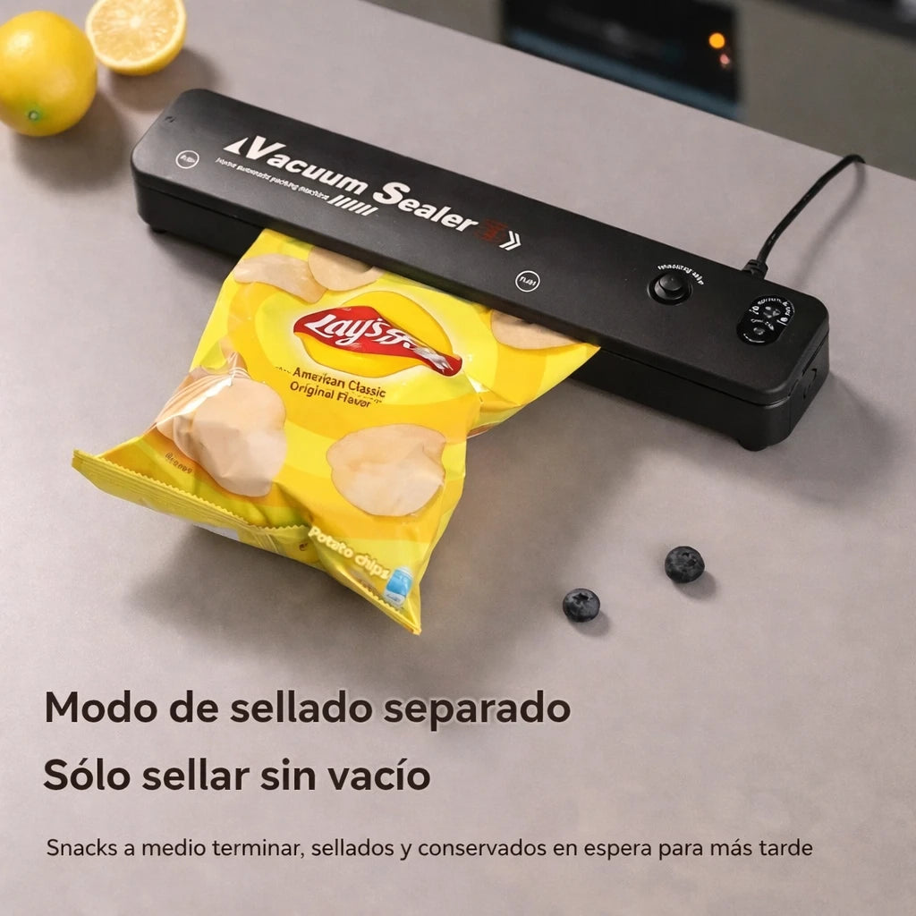 Vakoo™ - Sellador al Vacío Fácil y Rápido + Rollo Bolsa 5 Metros