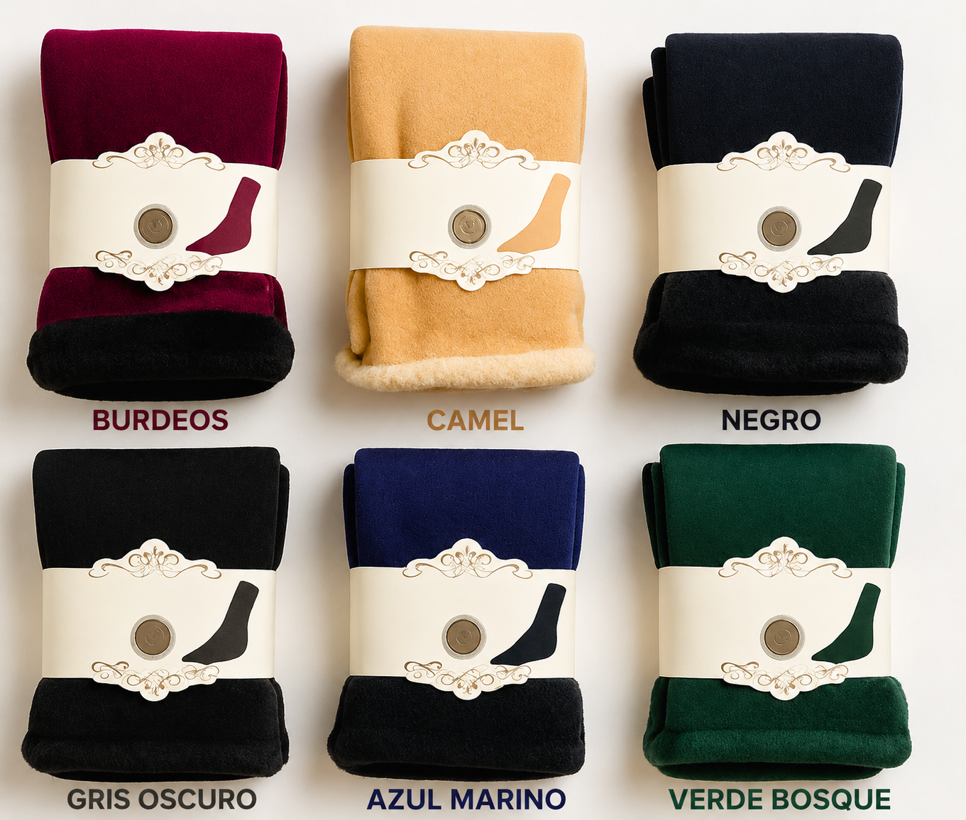 CozyFeet™ - Pack 6 Pares de Calcetines Térmicos Suaves.